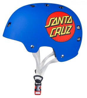 Bullet x Santa Cruz classic dot helmet blue