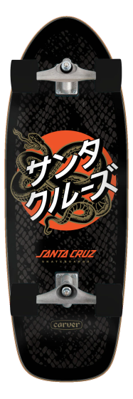 Santa Cruz Japanese Snake Dot Pig Carver Komplett Surf Skate 31.45"