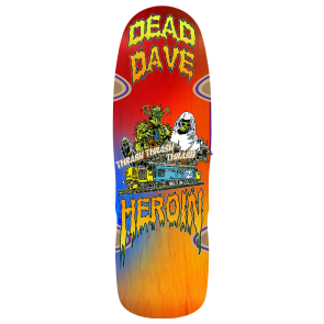 Heroin Skateboards Dead Dave Ghost Train deck 10.1"