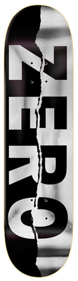 Zero Skateboards Team Army Ripped deck 8,00&quot; black foil