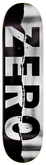 Zero Skateboards Team Army Ripped deck 8,5&quot; Black/Foil