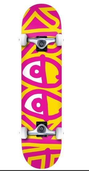 Krooked Bigger Eyes Small Skateboard complete 7.5&quot;