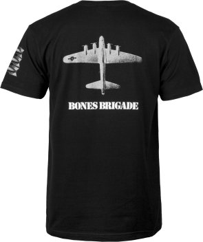 Powell &amp; Peralta Bones Brigade Bomber T-shirt Black