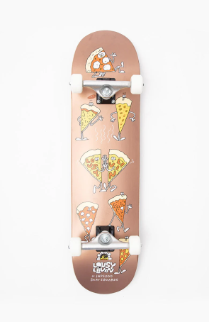 Inpeddo X Lousy Livin - Pizza Complete Skateboard 7.25"