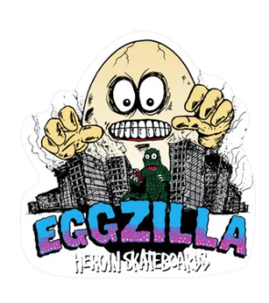 Heroin Skateboards Eggzilla Sticker