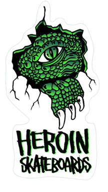 Heroin Skateboards Swampy Sticker