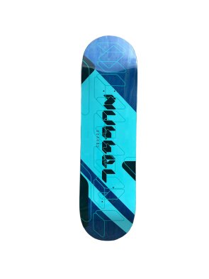 Nubbel Skateboards Logo deck 8.5&quot; turquoise
