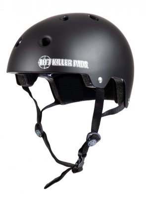 187 Killer Pads Helmet certified matt black