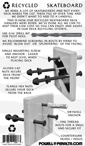 Powell & Peralta recycled deck wall hanger