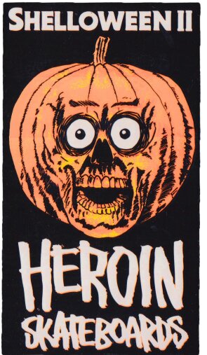 Heroin Skateboards Shelloween 2 Sticker