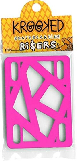 Krooked Skateboards shockrisers 1/8 pink set of 2