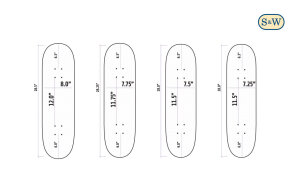 Inpeddo Skateboards Brush Stroke Short & Wide deck...