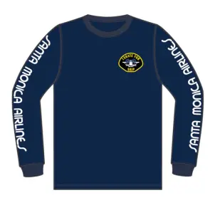 Santa Monica Airlines I SKATE FOR SKIP Longsleeve Navy