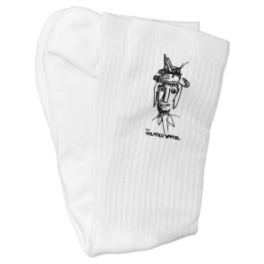 The Heated Wheel Grasshopper Guy Socks