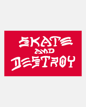 Thrasher Magazine Skate & Destroy Sticker Large Red...