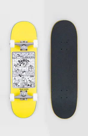 Blast Skates Colour Me In Complete Skateboard 8"