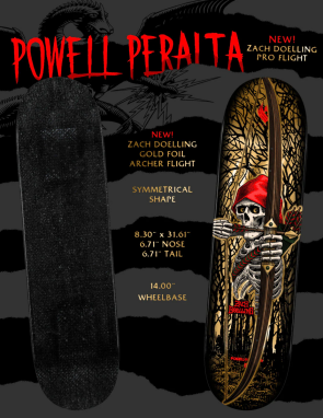 Powell & Peralta Zach Doelling Archer FLIGHT deck...