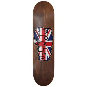Toy Machine Geoff Rowley Union Jack Fist deck 8.25"