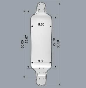 Pantheon Longboards Superdupersonic LDP Medium Flex deck...