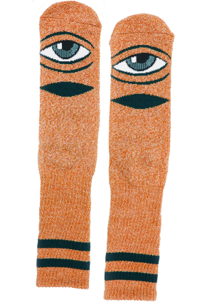 Toy Machine Heather Sect Eye Orange Socks