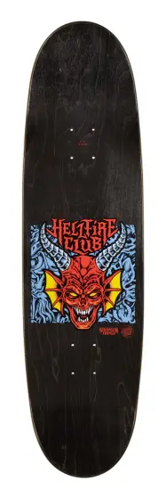 Santa Cruz Stranger Things Hellfire Club Flames deck 9"