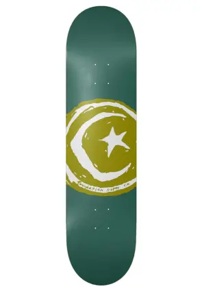 Foundation Skateboards Star & Moon Green deck 8.5"