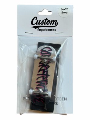 Concretewave Skateshop X Custom fingerboard chrome 34x96 boxy