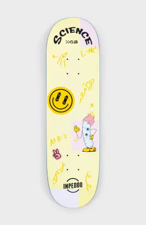 Inpeddo Skateboards Science Club Short & Wide Deck...