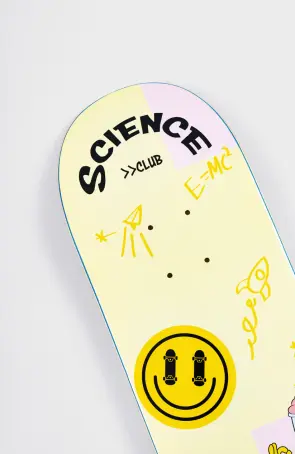 Inpeddo Skateboards Science Club Short & Wide deck...