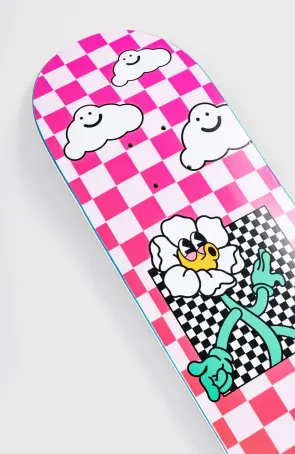 Inpeddo Skateboards Happy Flower Short & Wide Deck...