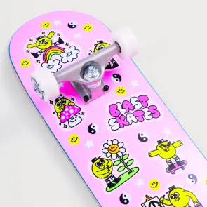 Blast Skates Gr8 Times Mini POPS Complete Neon Pink...