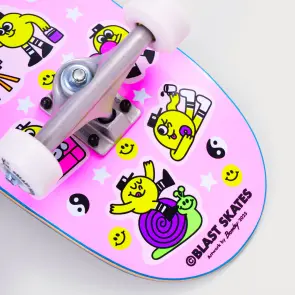 Blast Skates Gr8 Times Mini POPS Complete Neon Pink 7.5"