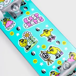 Blast Skates Gr8 Times Mini POPS Complete Neon Green...