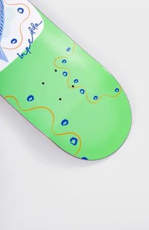 Inpeddo Skateboards La Dolce Green deck 8"