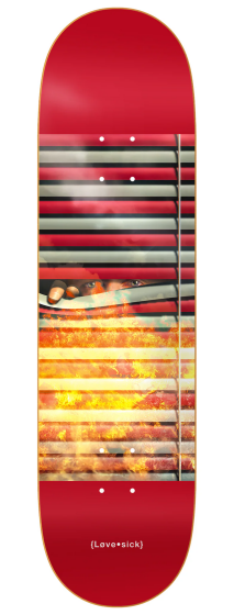 Lovesick Skateboards Shades of War deck 8.5"