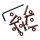 Concretewave Skateshop Hardware allen 1" red