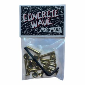 Concretewave Skateshop Hardware allen 1" gold