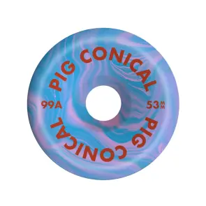 Pig Wheels Conical Swirl Cotton Candy 53mm 99a