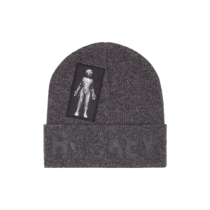 Hockey Skateboards Newborn Beanie Grey