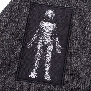 Hockey Skateboards Newborn Beanie Grey