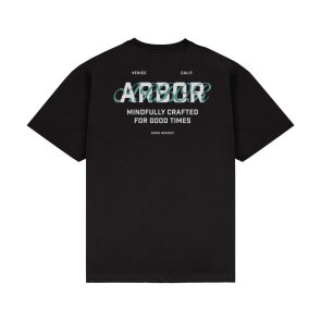 Arbor Skateboards Interlock T-Shirt Black