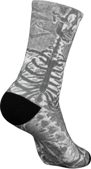 Powell & Peralta SAS Skeleton Poly Blend Socks Charcoal