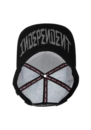 Independent Truck Co Dressen Skull Rose Snapback Cap Black