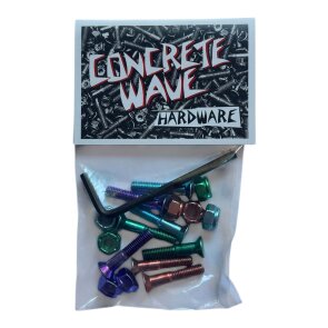 Concretewave Skateshop Hardware allen 1" rainbow