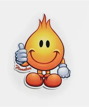 World Industries Flameboy Die Cut Sticker 3.5"