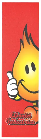 World Industries Skateboards Flameboy Red Griptape...