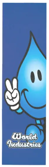 World Industries Skateboards Wet Willy Blue Griptape...