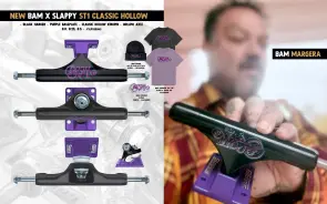 Slappy Trucks Bam Margera ST1 Hollow Truck 8.25"