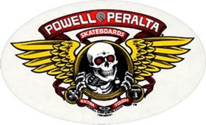 Powell & Peralta Winged Ripper Sticker rot 6.5"