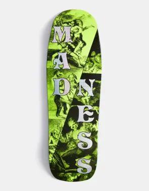 Madness Skateboards Split R7 Yellow/Holographic deck...